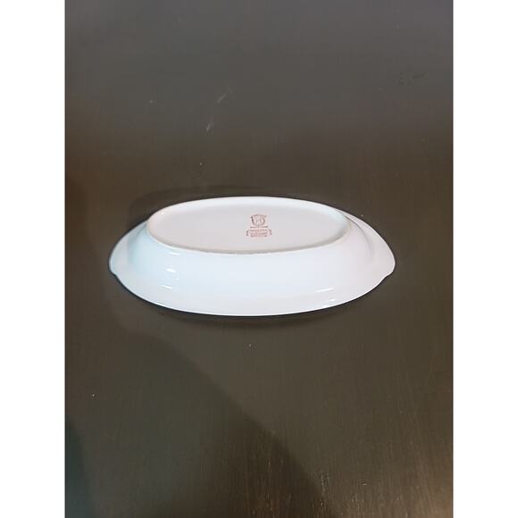 Noritake Roseara Vintage Relish Dish 8.5x4 Inches Gold Trim 1 Inch Deep - Picture 15 of 16